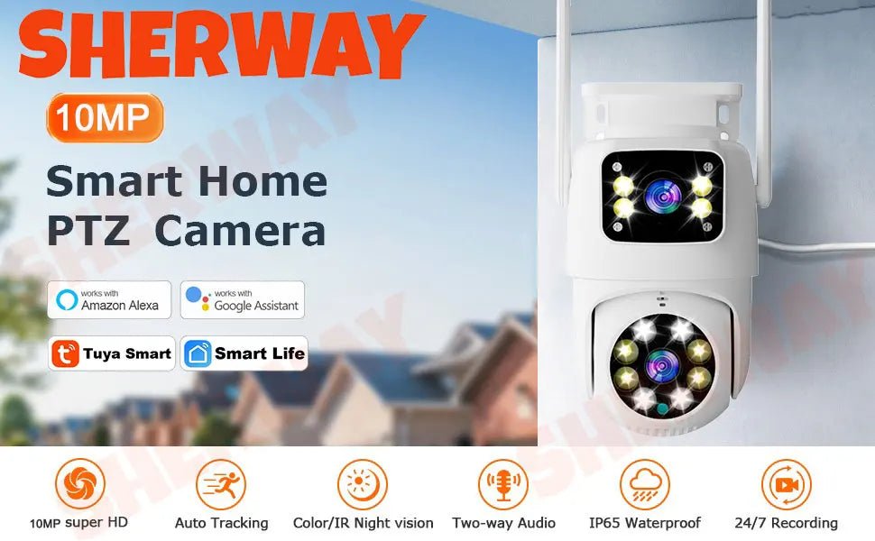 10mp lente dupla tuya wifi câmera ptz ao ar livre 4k sem fio tela dupla câmera de segurança rastreamento automático monitoramento vigilância vídeo - LUFT SECURITY LTDA8MP Add 128G Card10mp lente dupla tuya wifi câmera ptz ao ar livre 4k sem fio tela dupla câmera de segurança rastreamento automático monitoramento vigilância vídeo