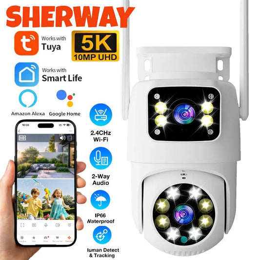 10mp lente dupla tuya wifi câmera ptz ao ar livre 4k sem fio tela dupla câmera de segurança rastreamento automático monitoramento vigilância vídeo - LUFT SECURITY LTDA8MP Add 128G Card10mp lente dupla tuya wifi câmera ptz ao ar livre 4k sem fio tela dupla câmera de segurança rastreamento automático monitoramento vigilância vídeo