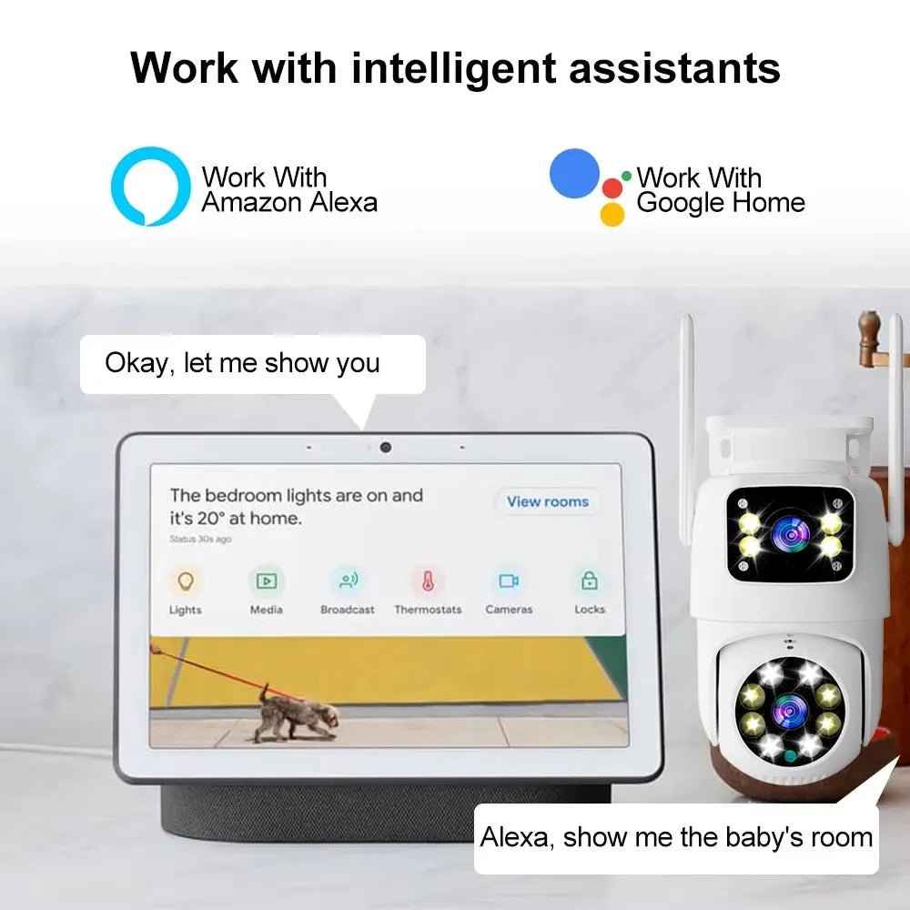 10mp lente dupla tuya wifi câmera ptz ao ar livre 4k sem fio tela dupla câmera de segurança rastreamento automático monitoramento vigilância vídeo - LUFT SECURITY LTDA8MP Add 128G Card10mp lente dupla tuya wifi câmera ptz ao ar livre 4k sem fio tela dupla câmera de segurança rastreamento automático monitoramento vigilância vídeo