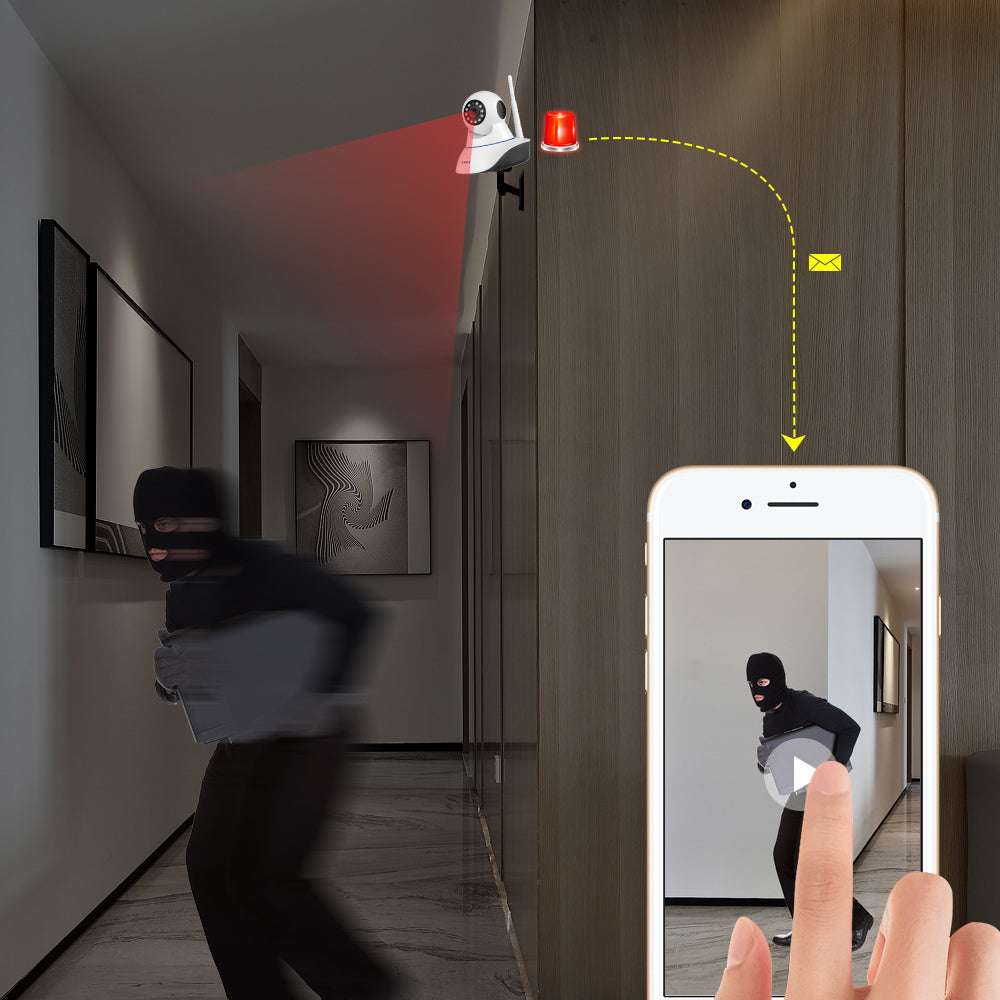 Câmera IP de Segurança Residencial Sem Fio