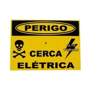 PLACA DE AVISO ALUMÍNIO - 10 PC