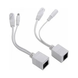 Injetor e Separador PoE Passivo - Dados + Energia em 1 Cabo até 30m - Kit Completo