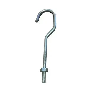 GANCHO DE ALUMÍNIO COM UMA PORCA 1/4 - 15 PC