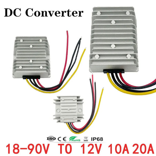 24v 36v 48v 60v 72v 18 - 90v a 12v 10a 20a dc conversor step down regulador de tensão transformador ônibus caminhão fonte de alimentação do carro - LUFT SECURITY LTDA20A24v 36v 48v 60v 72v 18 - 90v a 12v 10a 20a dc conversor step down regulador de tensão transformador ônibus caminhão fonte de alimentação do carro