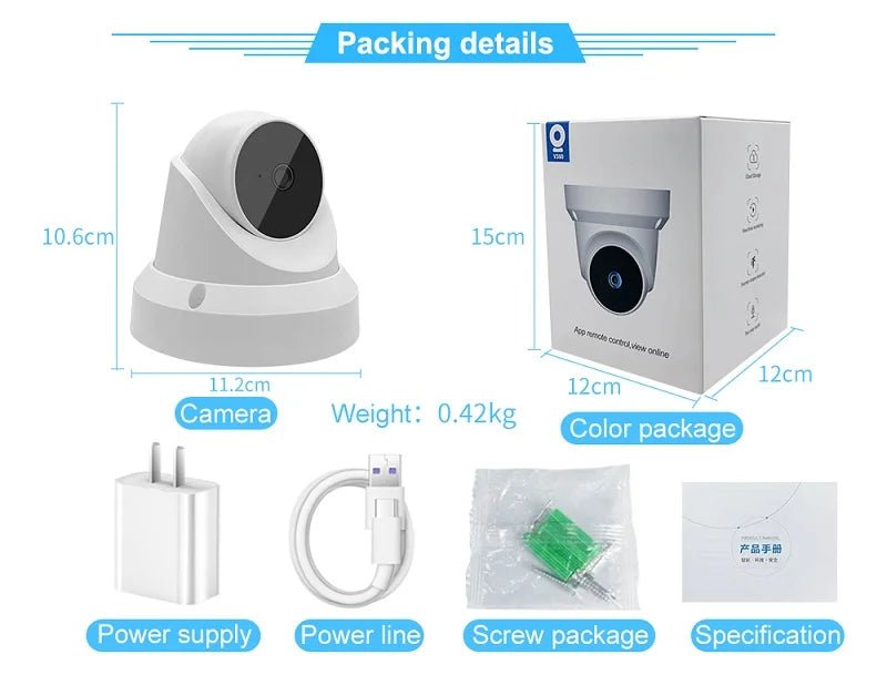 3mp v380 pro app wifi câmera ip 10x zoom de segurança em casa inteligente visão noturna interior sem fio celling montagem cctv dome câmera - LUFT SECURITY LTDACâmera com Cartão de 64G3mp v380 pro app wifi câmera ip 10x zoom de segurança em casa inteligente visão noturna interior sem fio celling montagem cctv dome câmera