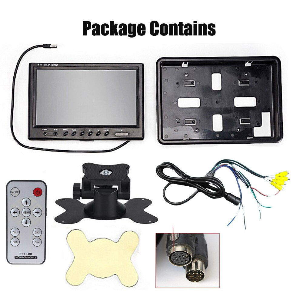 Monitor CFTV LCD com Função Tela Dividida para Sistemas de Segurança