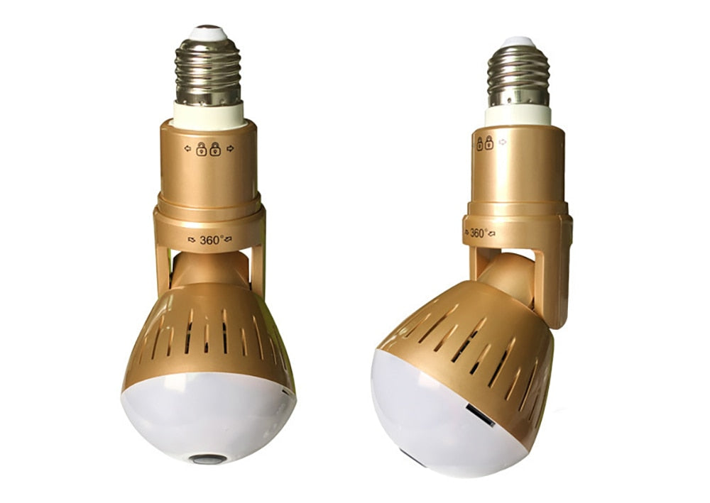 Câmera Lâmpada Olho de Peixe (FishEye)