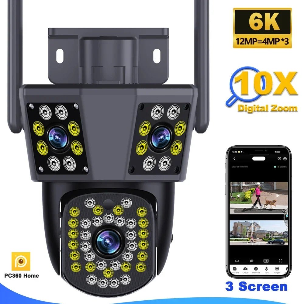 6k 12mp wifi câmera ao ar livre 10x zoom de segurança cctv lente tripla tela ai track mini câmera vigilância vídeo ipc360 casa - LUFT SECURITY LTDA12MP Camera Add 32G6k 12mp wifi câmera ao ar livre 10x zoom de segurança cctv lente tripla tela ai track mini câmera vigilância vídeo ipc360 casa