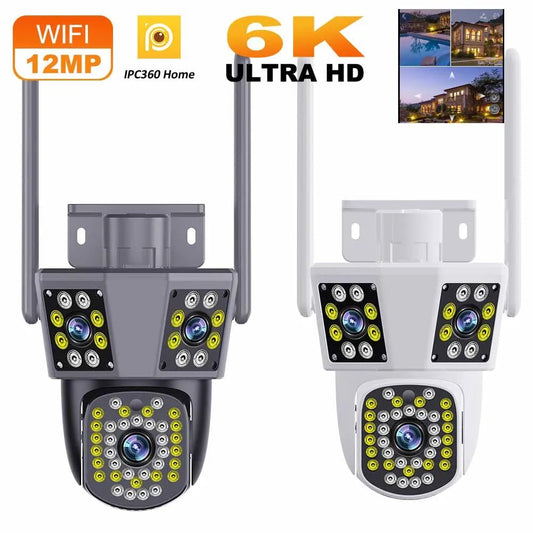 6k 12mp wifi câmera ao ar livre 8x zoom três len ai rastreamento de movimento ptz 4k câmera de vídeo proteção segurança vigilância à prova dwaterproof água - LUFT SECURITY LTDABLACK NO CARD6k 12mp wifi câmera ao ar livre 8x zoom três len ai rastreamento de movimento ptz 4k câmera de vídeo proteção segurança vigilância à prova dwaterproof água