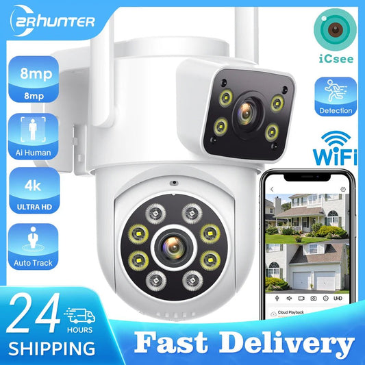 8mp 4k ao ar livre wifi câmera de segurança lente dupla ptz câmera ip 5x lente zoom digital humano ip66 à prova dip66 água detecção automática rastreamento cam - LUFT SECURITY LTDACartão SD de 8MP 128G8mp 4k ao ar livre wifi câmera de segurança lente dupla ptz câmera ip 5x lente zoom digital humano ip66 à prova dip66 água detecção automática rastreamento cam