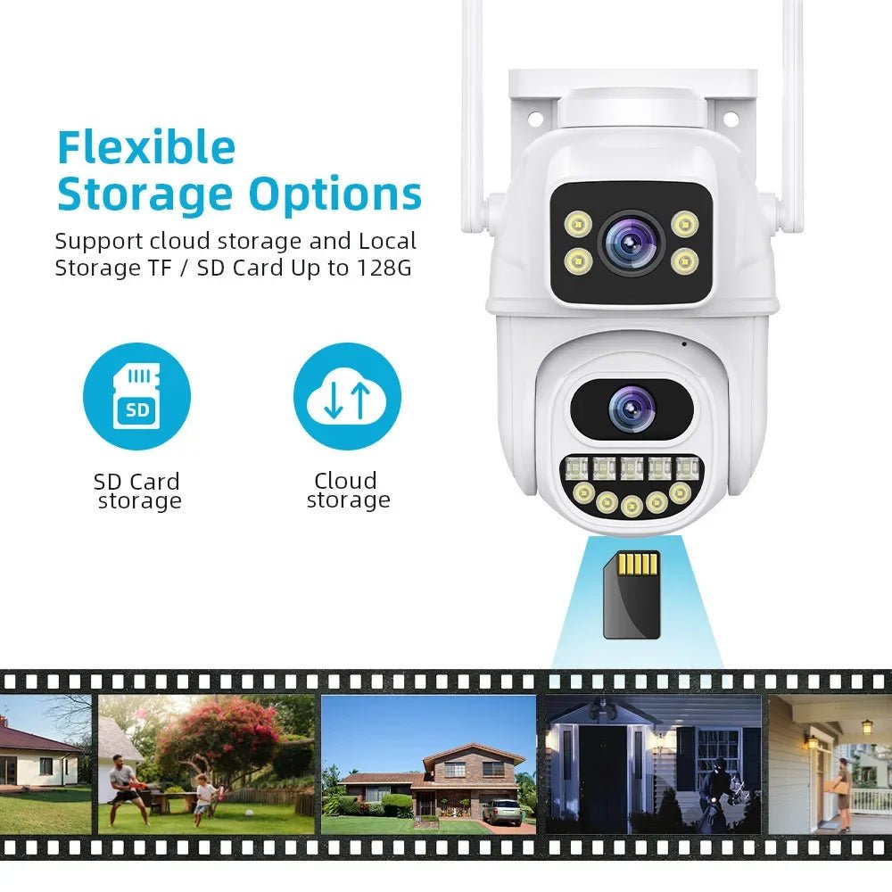 9mp 4k xiaolian ptz wifi câmera com lente dupla telas duplas ai detecção de cartão de cd humano sem fio ao ar livre cctv câmera ip de segurança - LUFT SECURITY LTDA1 peça preta9mp 4k xiaolian ptz wifi câmera com lente dupla telas duplas ai detecção de cartão de cd humano sem fio ao ar livre cctv câmera ip de segurança