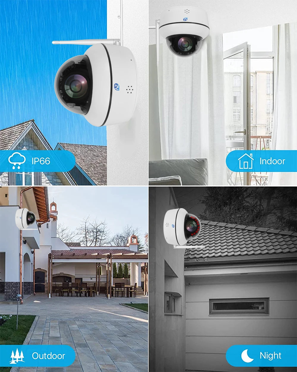 5mp wifi dome câmera ptz 5x zoom óptico câmera ip rastreamento humanóide conversa bidirecional sem fio câmeras de vigilância de segurança em casa