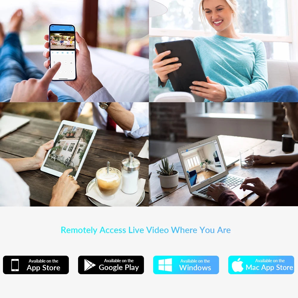 Câmera TPTEK 8MP 4K WiFi IP Bullet com IA Humana Visão Noturna 30m ONVIF IP66