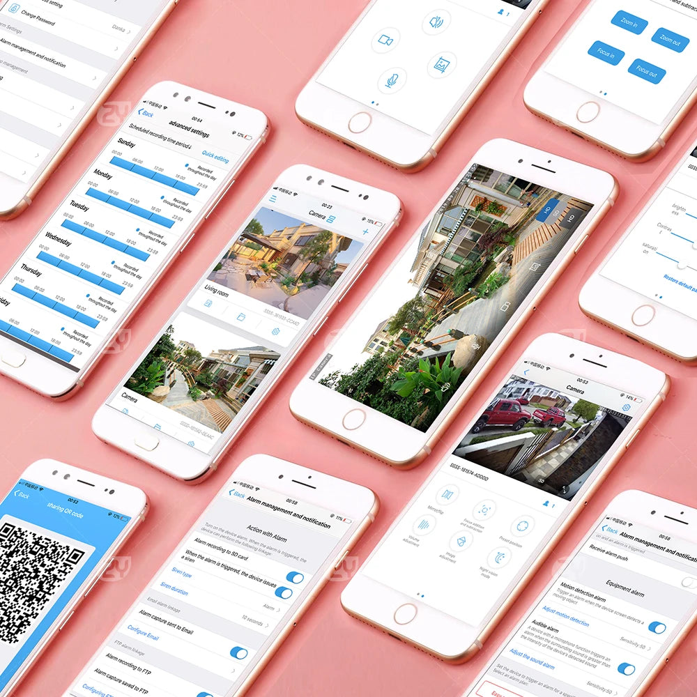 5mp wifi dome câmera ptz 5x zoom óptico câmera ip rastreamento humanóide conversa bidirecional sem fio câmeras de vigilância de segurança em casa