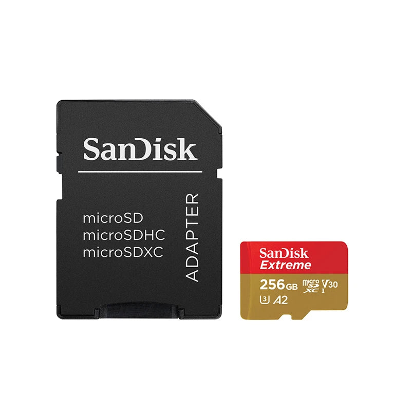 Sandisk ultra micro cartão sd 128gb 256gb u3 4k v30 a2 classe 10 UHS-1 cartão flash 512gb 64gb 1tb cartão microsd/tf para câmera do telefone