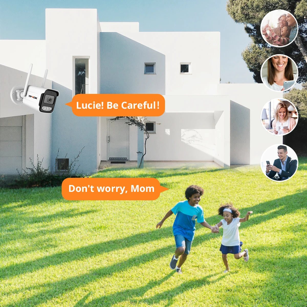 Câmera TPTEK 8MP 4K WiFi IP Bullet com IA Humana e Visão Noturna 30m IP66