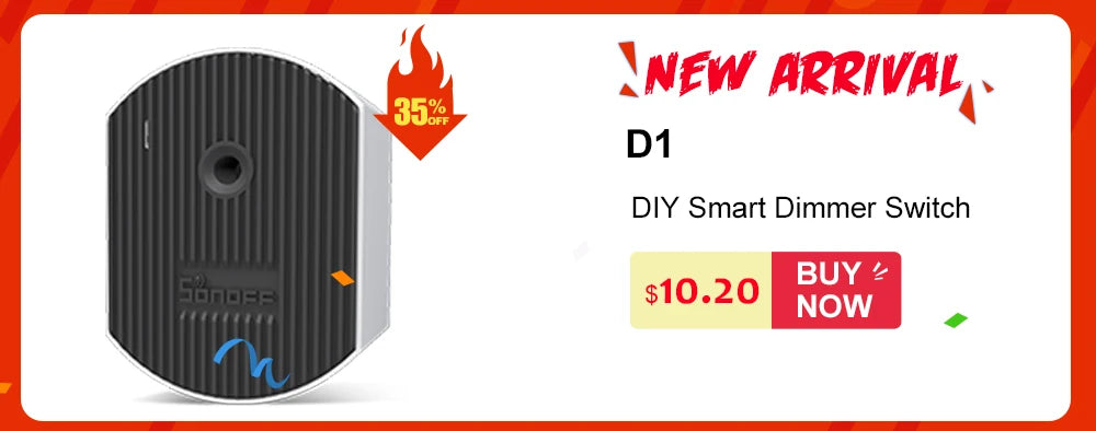 Interruptor Inteligente SONOFF RF R2 WiFi + RF 433MHz - Controle Remoto - Automação Residencial