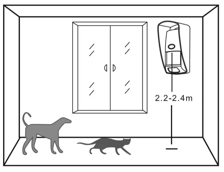 Sensor de Movimento PIR FD FD102 433MHz Sem Fio Imune Pet À Prova D'Água Longa Distância