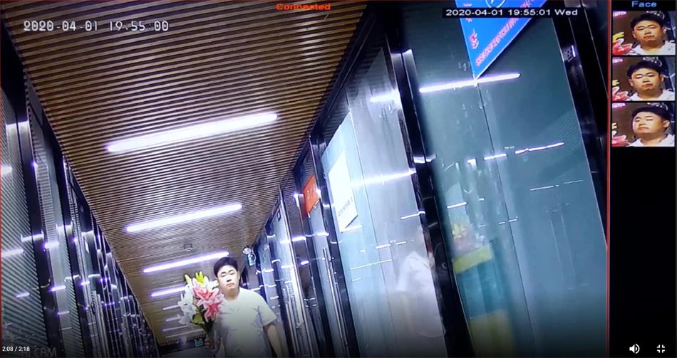 Câmera IP Dome 8MP 4K Sony IMX415 PoE - Detecção Facial IA H.265+ Visão Noturna 50m