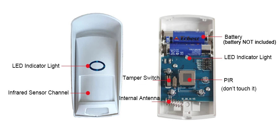 Sensor de Movimento PIR FD FD102 433MHz Sem Fio Imune Pet À Prova D'Água Longa Distância