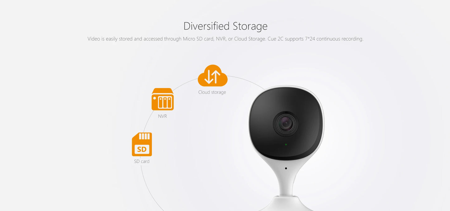 Câmera Interna WiFi 3MP IMOU Cue 2E | Detecção Humana, Alexa, Google e Monitor de Bebê