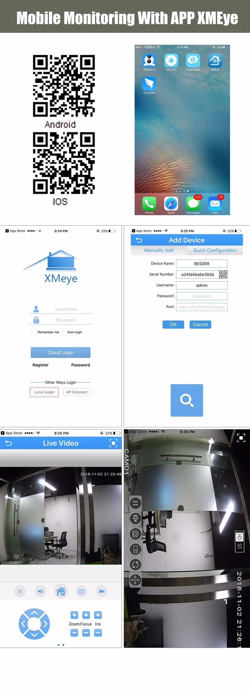 Câmera IP PoE Bullet 2MP/3MP/5MP/8MP com Detecção Humana H.265 ONVIF IP66 Visão Noturna 30m - BESDER