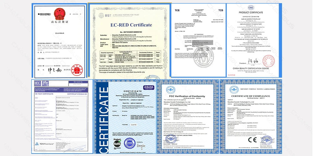 Câmera WiFi 12MP 6K Três Lentes Zoom 10x Rastreamento IA Visão Noturna Colorida CHAMOUS
