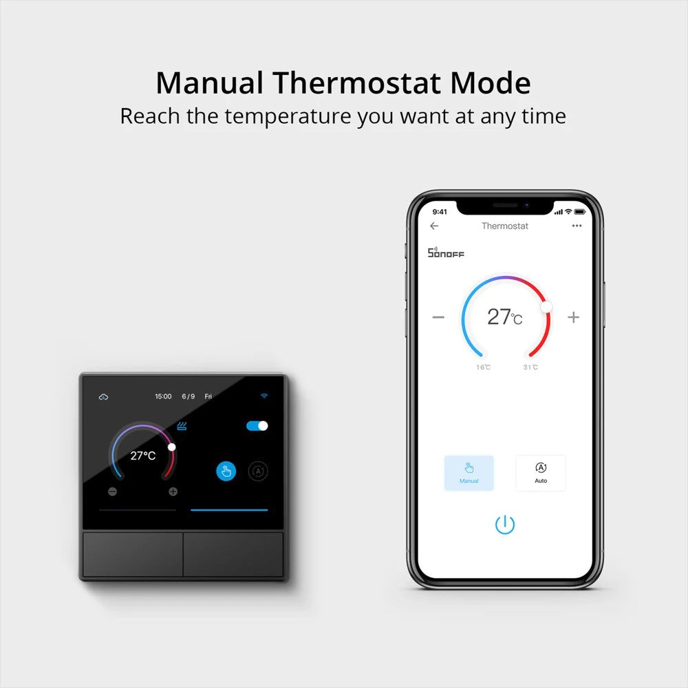SONOFF NSPanel – Painel Touchscreen 3,5" WiFi com Controle de Cenas, Termostato e Display Meteorológico