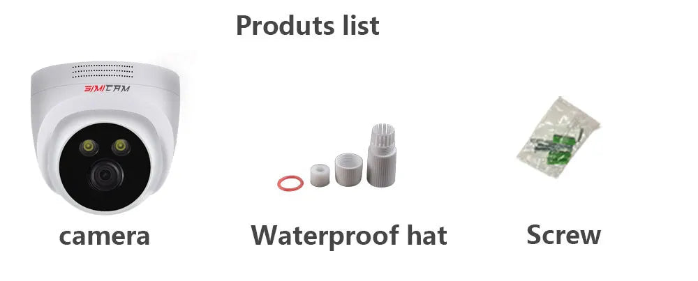 Câmera IP Dome PoE SIMICAM 8MP 4K - Onvif H.265 - Visão Noturna 30m - Detecção Humana - Áudio