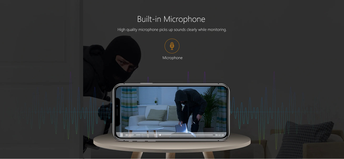 Câmera Interna WiFi 3MP IMOU Cue 2E | Detecção Humana, Alexa, Google e Monitor de Bebê