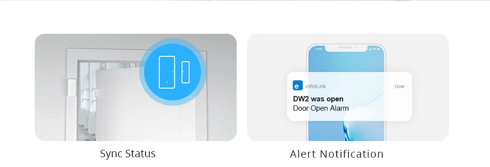 Sensor de Porta e Janela SONOFF DW2 WiFi - Sistema de Segurança - Notificação App eWeLink