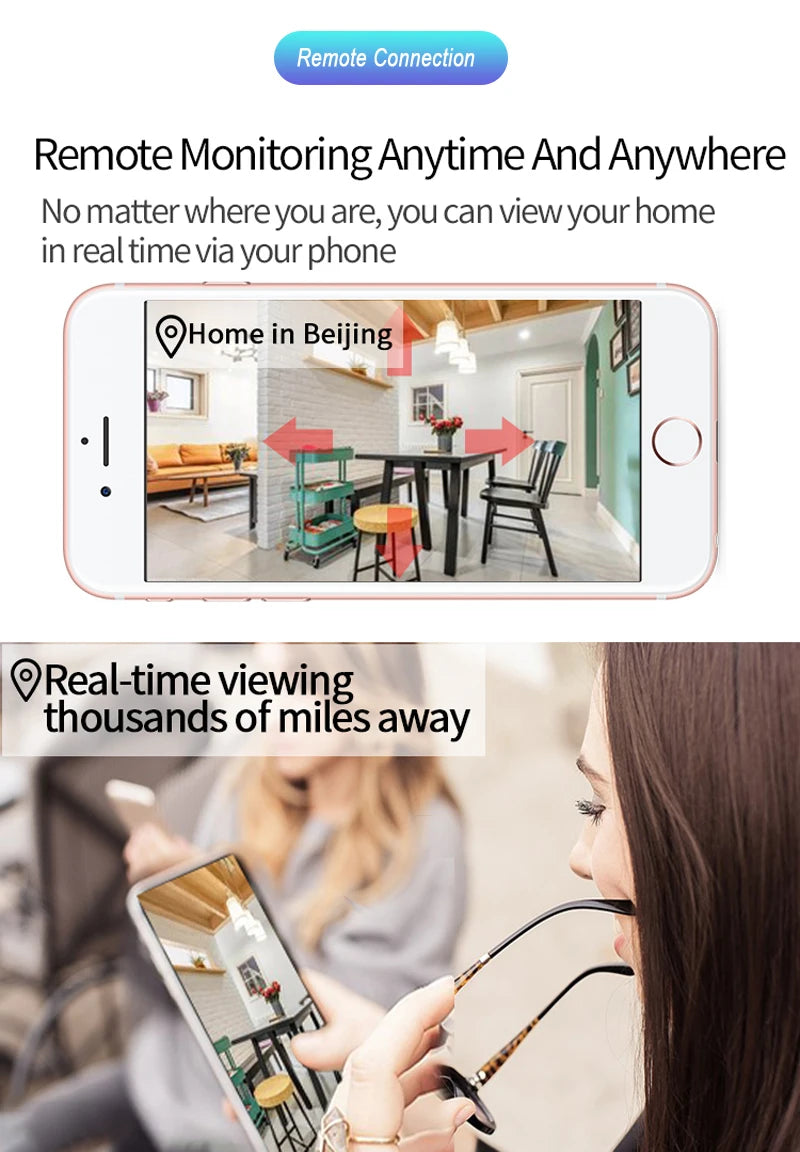 Vida inteligente câmera sem fio ip hd tuya humano rastreamento automático cctv vigilância de segurança cor ir visão noturna interior wi fi casa cam