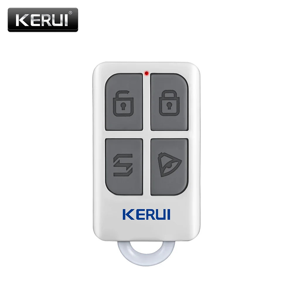 Controle Remoto Sem Fio KERUI RC531 4 Botões Chaveiro para Sistema de Alarme WiFi GSM PSTN - KERUI