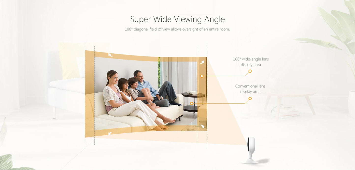 Câmera Interna WiFi 3MP IMOU Cue 2E | Detecção Humana, Alexa, Google e Monitor de Bebê