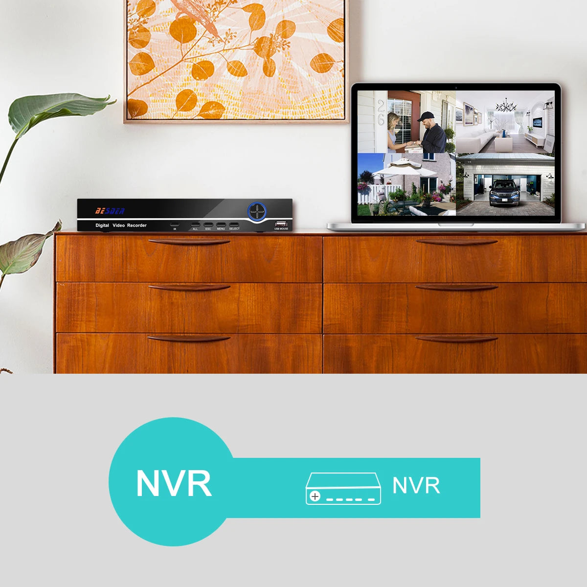 Câmera IP PoE Bullet 2MP/3MP/5MP/8MP com Detecção Humana H.265 ONVIF IP66 Visão Noturna 30m - BESDER