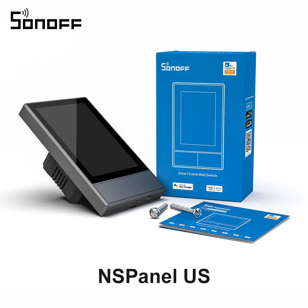 SONOFF NSPanel – Painel Touchscreen 3,5" WiFi com Controle de Cenas, Termostato e Display Meteorológico