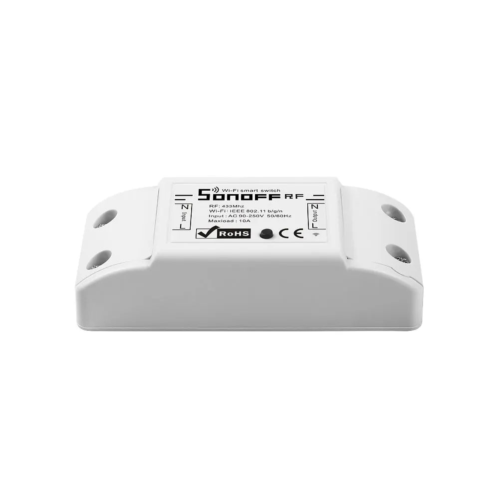 Interruptor Inteligente SONOFF RF R2 WiFi + RF 433MHz - Controle Remoto - Automação Residencial
