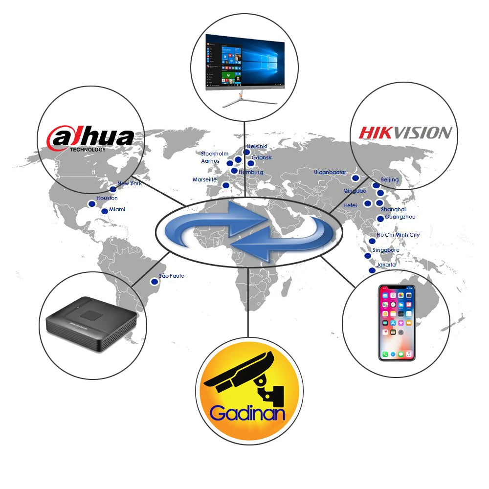 Câmera IP Gadinan 60FKSXM 3MP 6MP 8MP 4K Sensor Sony IMX Bullet Visão Noturna Colorida IP66 PoE