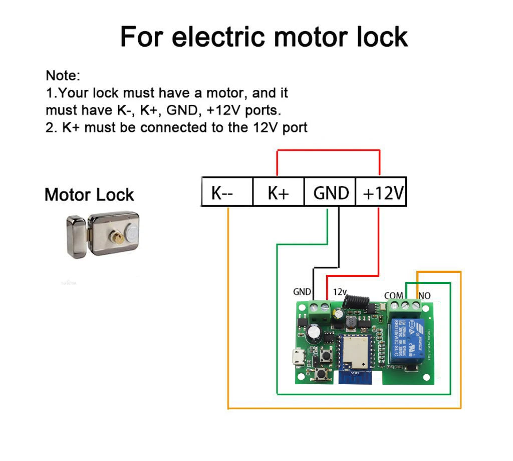 Tuya wifi inteligente portão de garagem interruptor do motor acesso porta elétrica dc 12v 24v 32v ac 220v 1/2ch módulo relé pulso rf433 remoto alexa