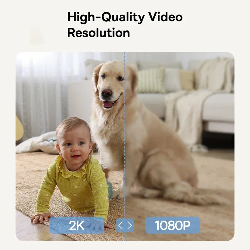 Câmera Baseus P1 Lite 2K 3MP 360° Pan/Tilt WiFi com Rastreamento IA Interno