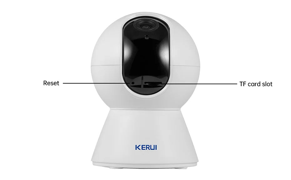 Câmera de Segurança KERUI 5MP 4K Tuya Smart WiFi Mini com Rastreamento Automático IA, Detecção Humana e Visão Noturna Colorida