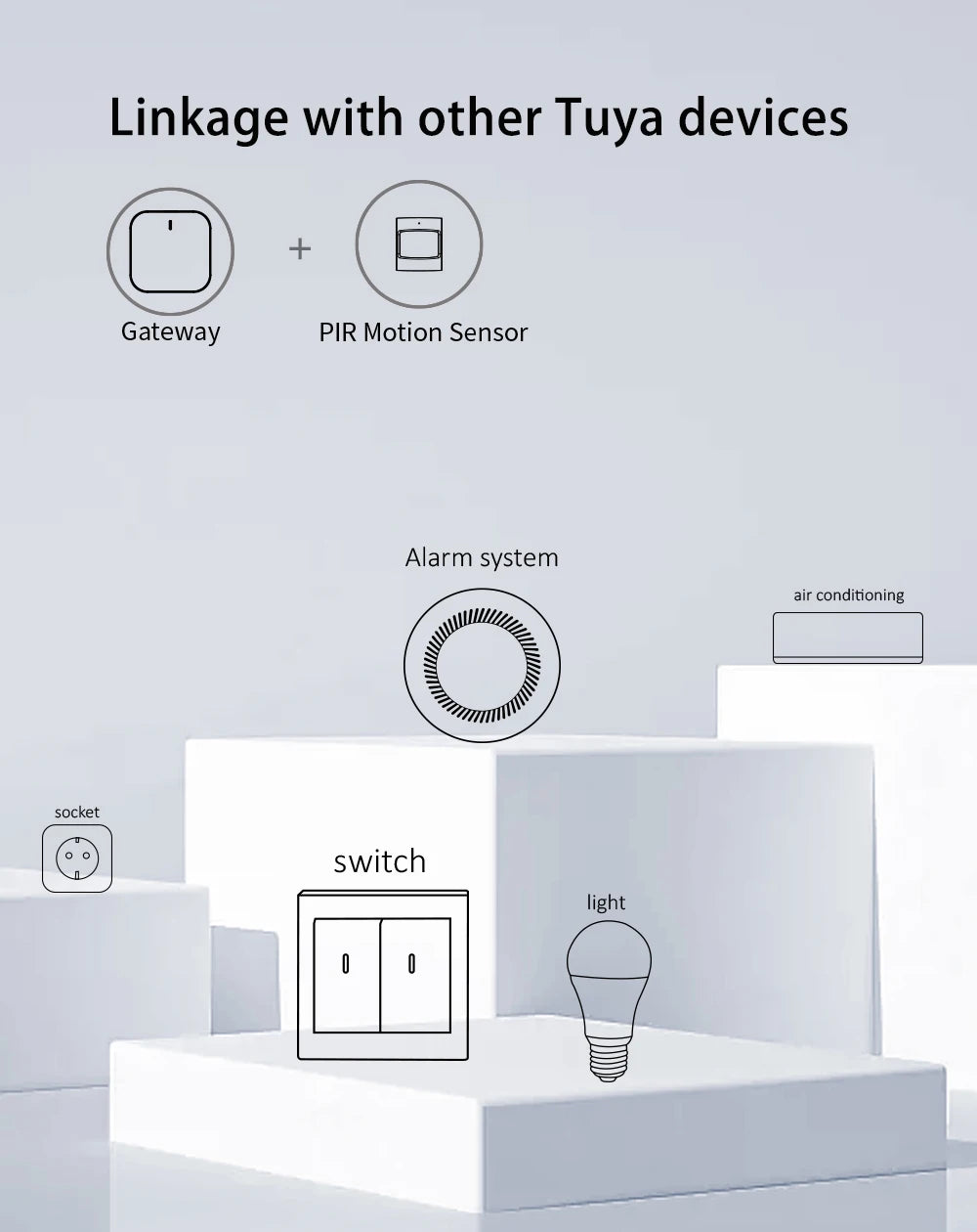 Tuya wifi inteligente porta e janela sensor detector de contato sem fio para automação residencial e sistema segurança sensor porta