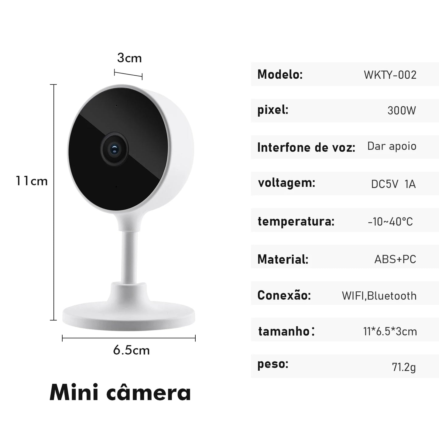 Tuya，Camera de Vigilância para Casa，Camera Seguranca Wifi，Cameras Vigilância Wifi，Monitor，Baba Eletronica，Visão Noturna
