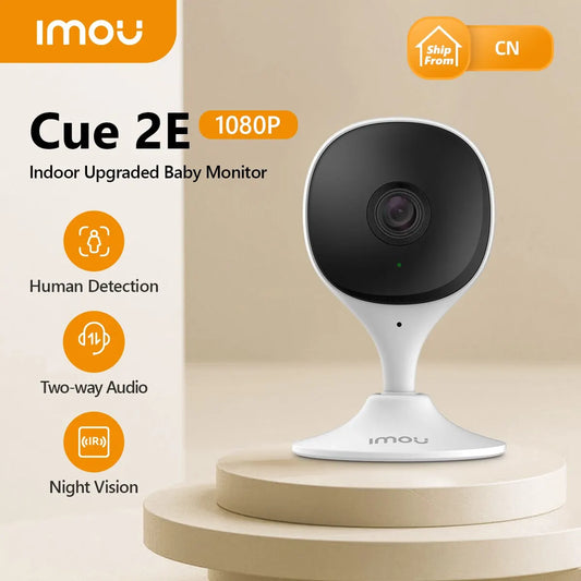 Câmera Interna WiFi 3MP IMOU Cue 2E | Detecção Humana, Alexa, Google e Monitor de Bebê