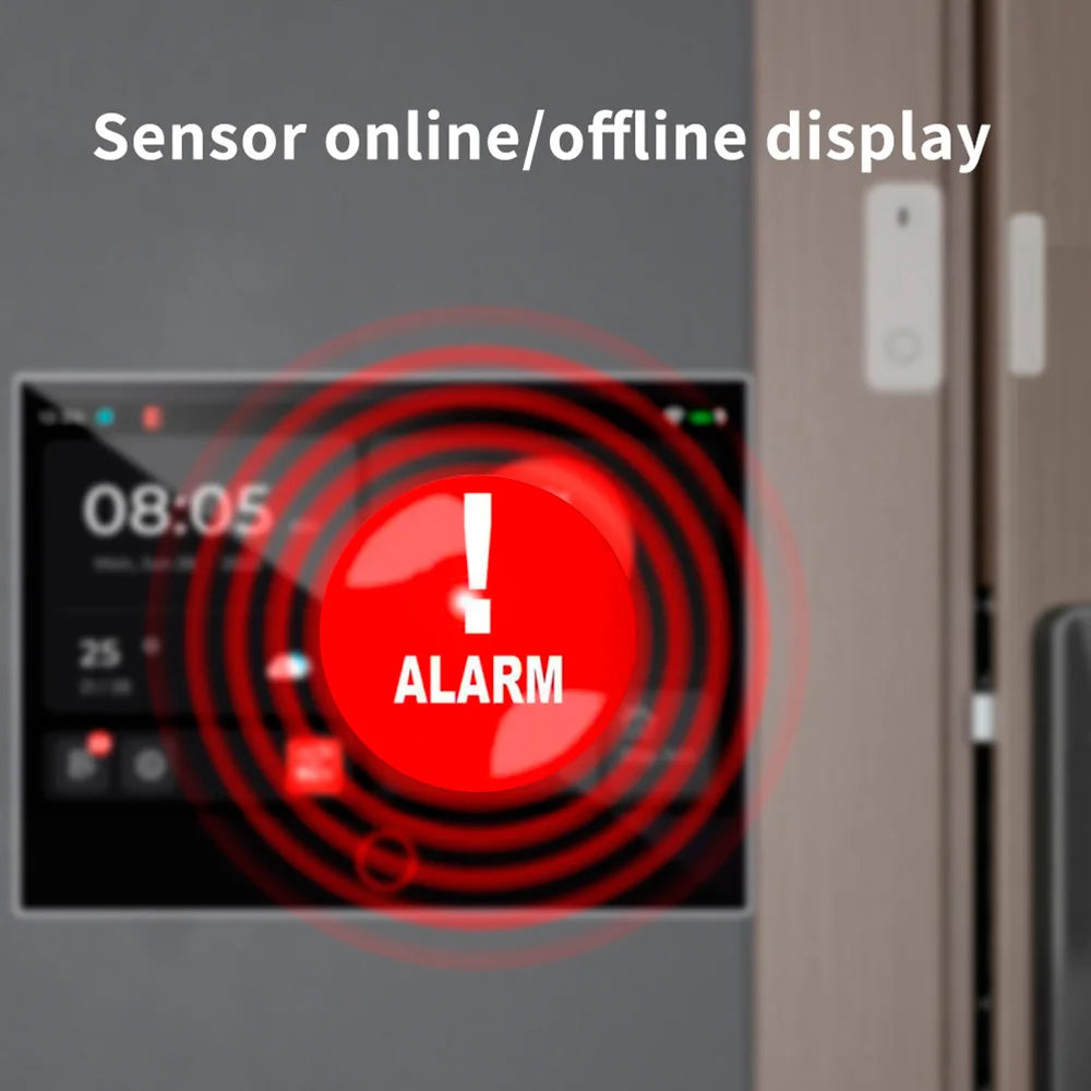 Sistema de Alarme Inteligente WiFi/4G GSM com Tela Touch IPS 7" Sensor Movimento Sirene - Kerui G70