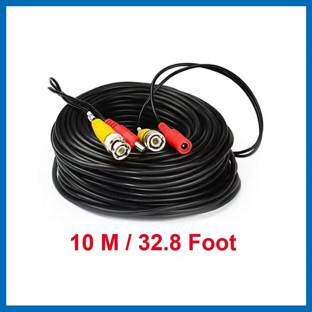 Cabo BNC 10m Integrado com Alimentação DC para Câmera CCTV DVR CVBS - SNQP