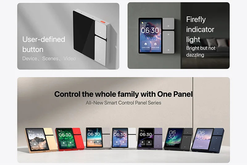 Tuya wifi painel de controle de casa inteligente de 3.5 polegadas tuya zigbee interruptores de toque de parede automação tela lcd 3 relés 3 botões físicos bl