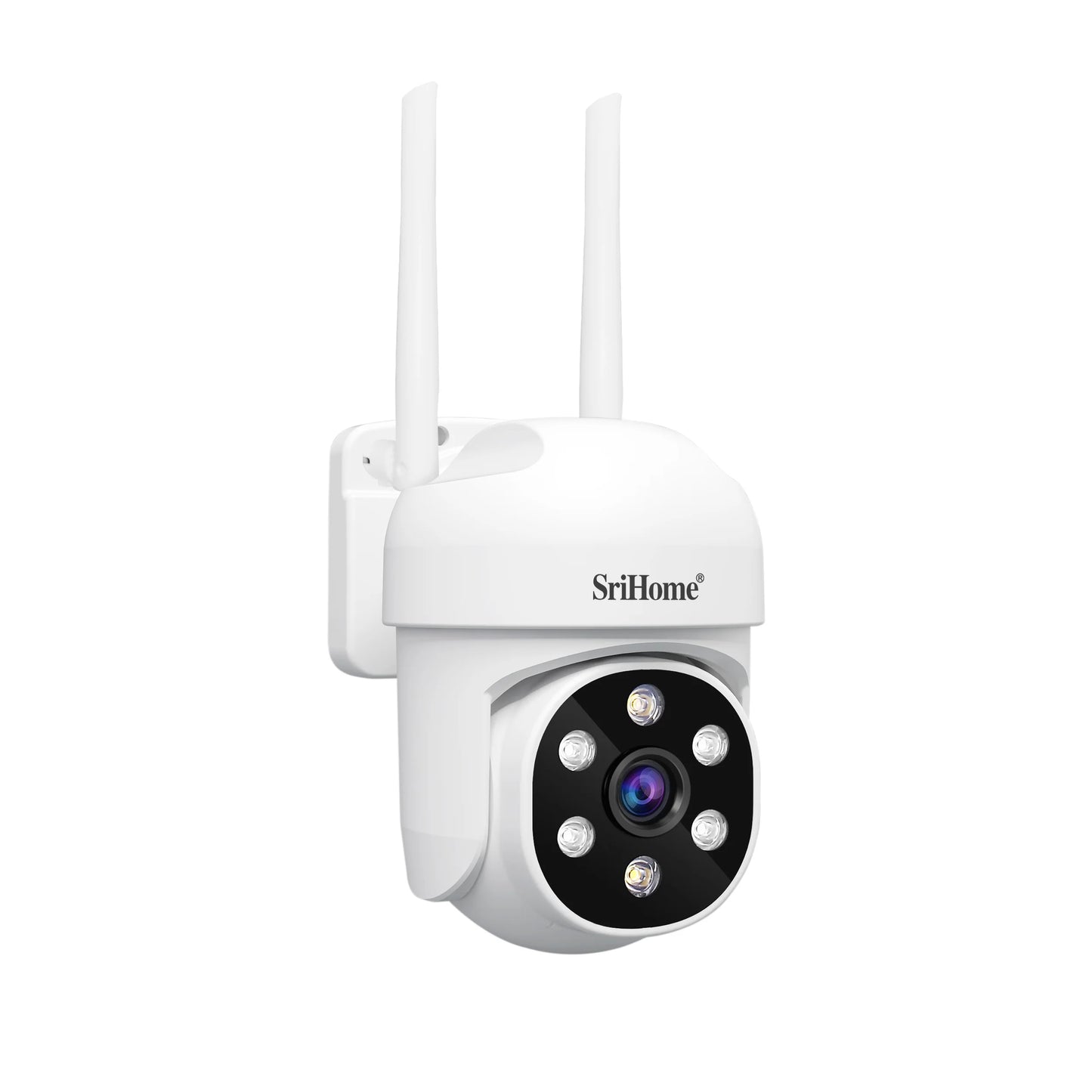 Srihome SH061 Câmera de monitoramento sem fio PTZ AI 1080P Câmera de segurança doméstica Visão noturna Detecção humana Vigilância por vídeo CCTV