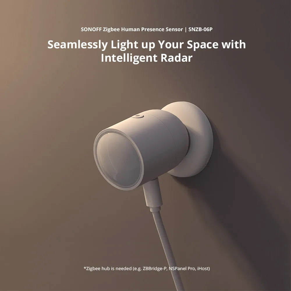 Botão Sem Fio SONOFF SNZB-01P Zigbee - Sensor de Presença - Controle Inteligente - eWeLink