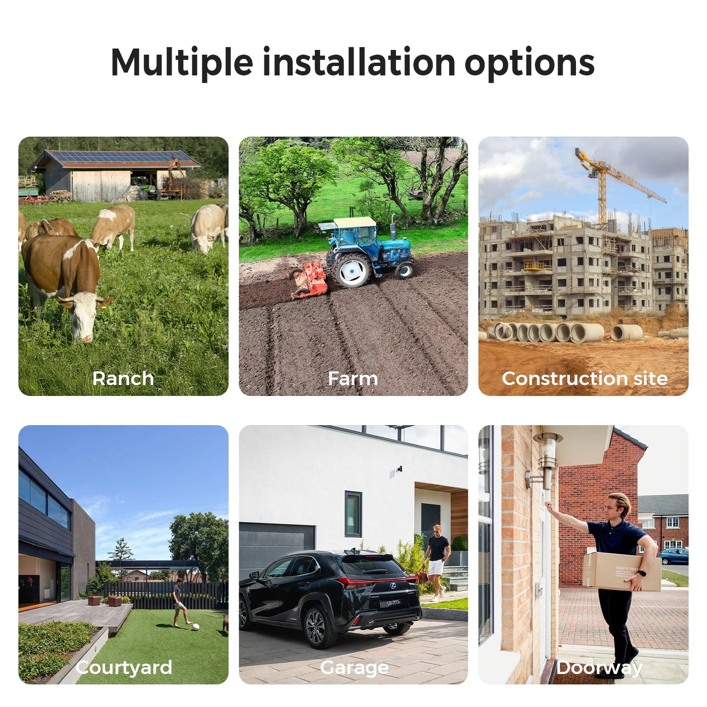 Câmera IP WiFi ZRHUNTER A56 12MP 6K Tripla Lente PTZ Detecção Humana IA Rastreamento Automático Visão Noturna Colorida IP66 App ICSEE - ZRHUNTER